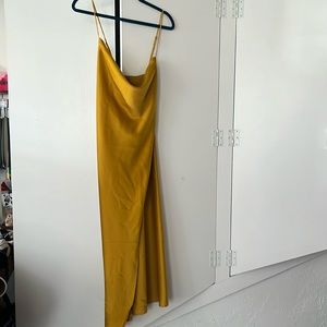 BR slip dress-gold